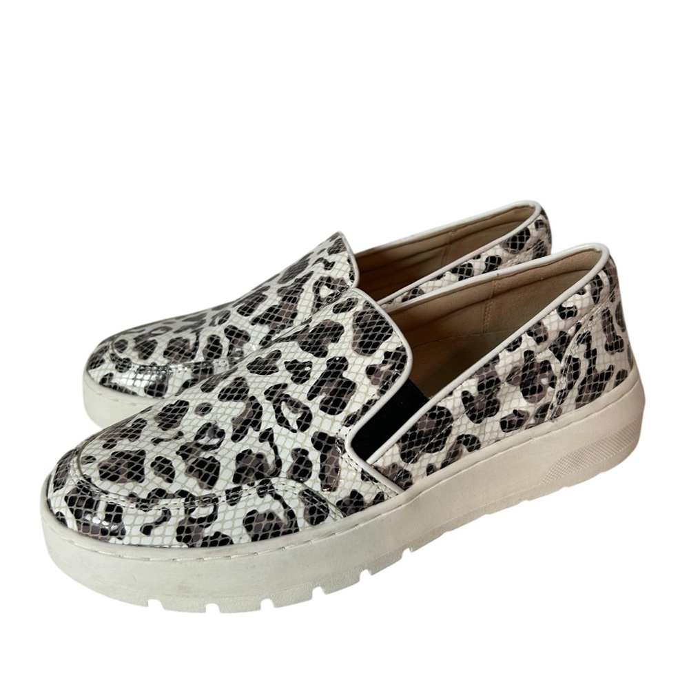 Vionic Dinora Womens Platform Slip-on Sneaker Leopard Print arch support Size 7